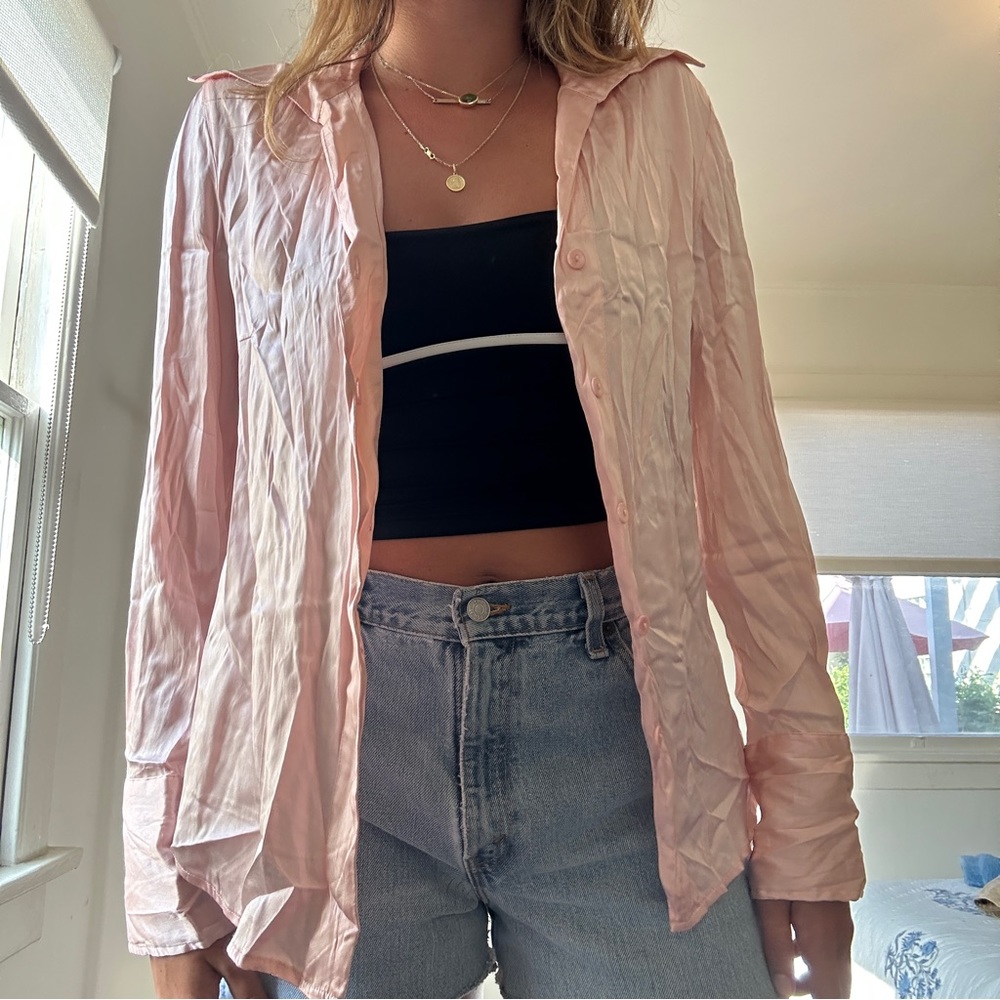 Silk Button Up - image 3